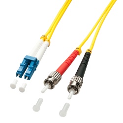 Lindy 1m LC/ST InfiniBand/fibre optic cable Multicolour, Yellow