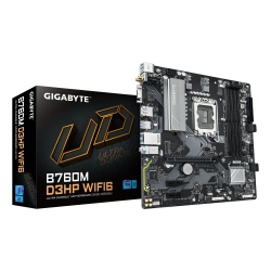 GIGABYTE B760M D3HP WIFI6 Motherboard - Supports Intel Core 14th Gen CPUs, 4+1+1 Phases Digital VRM, up to 5600MHz DDR5, 2xPCIe 4.0 M.2, Wi-Fi 6, GbE LAN, USB 3.2 Gen1