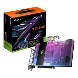 GIGABYTE AORUS GeForce RTX 5090 XTREME WATERFORCE WB 32G Graphics Card - 32GB GDDR7, 512bit, PCI-E 5.0, 2655MHz Core Clock, 3 x DP 2.1a, 1 x HDMI 2.1b, NVIDIA DLSS 4, GV-N5090AORUSX WB-32GD
