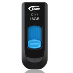 Team Group C141 USB flash drive 16 GB USB Type-A 2.0 Black, Blue