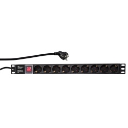 LogiLink PDU9C02 power distribution unit (PDU) 9 AC outlet(s) Black