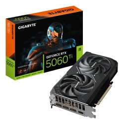GIGABYTE GeForce RTX 5060 Ti WINDFORCE MAX OC 16G Graphics Card - 16GB GDDR7, 128bit, PCI-E 5.0, 2587MHz Core Clock, 3 x DP, 1 x HDMI, NVIDIA DLSS 4, GV-N506TWF2MAX OC-16GD