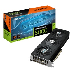 GIGABYTE GeForce RTX 5060 EAGLE MAX OC 8G Graphics Card - 8GB GDDR7, 128bit, PCI-E 5.0, 2550 MHz Core Clock, 3 x DisplayPort, 1 x HDMI, NVIDIA DLSS 4, GV-N5060EAGLEMAX OC-8GD 1.0
