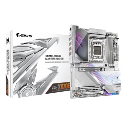 GIGABYTE X870E AORUS MASTER X3D ICE Motherboard - Supports AMD Ryzen 9000 CPUs, 18+2+2 Phases Digital VRM, up to 9000Hz DDR5 (OC), 2xPCIe 5.0 + 3xPCIe 4.0, Wi-Fi 7, 10GbE LAN, USB 4