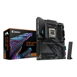 GIGABYTE X870E AORUS ELITE X3D Motherboard - Supports AMD Ryzen 9000 CPUs, 16+2+2 Phases Digital VRM, up to 9000Hz DDR5 (OC), 2xPCIe 5.0 + 2xPCIe 4.0, Wi-Fi 7, 5GbE LAN, USB 4