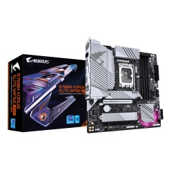 GIGABYTE B760M AORUS ELITE WIFI6E GEN5 Motherboard - Supports 14th Gen. Intel Core CPUs, 12+1+1 phases VRM, up to 5600MHz DDR5, 2xPCIe 4.0 M.2, Wi-Fi 6E, 2.5 GbE LAN, USB 3.2 Gen 2x2