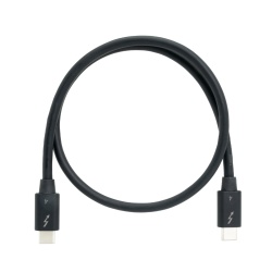 QNAP CAB-TBT4-0M5 Thunderbolt cable 0.5 m 40 Gbit/s Black