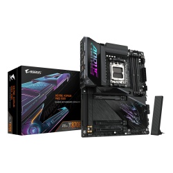 GIGABYTE X870E AORUS PRO X3D Motherboard - Supports AMD Ryzen 9000 CPUs, 18+2+2 Phases Digital VRM, up to 9000Hz DDR5 (OC), 2xPCIe 5.0 + 2xPCIe 4.0, Wi-Fi 7, 5GbE LAN, USB 4