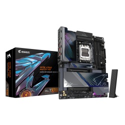 GIGABYTE X870E AORUS MASTER X3D Motherboard - Supports AMD Ryzen 9000 CPUs, 18+2+2 Phases Digital VRM, up to 9000Hz DDR5 (OC), 2xPCIe 5.0 + 3xPCIe 4.0, Wi-Fi 7, 10GbE LAN, USB 4