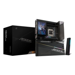 GIGABYTE X870E AORUS XTREME X3D AI TOP Motherboard - Supports AMD Ryzen 9000 Series CPUs, 24+2+2 phases VRM, up to 9000MHz DDR5 (OC), 2xPCIe 5.0 M.2 + 3xPCIe 4.0 M.2, WI-FI 7, 10GbE LAN, USB 4