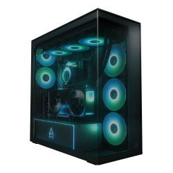 ARCTIC Xtender VG (Black) Premium E-ATX PC Case with Vertical GPU Mounting