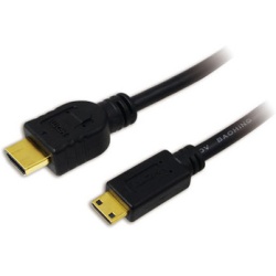 LogiLink CH0021 HDMI cable 1 m HDMI Type A (Standard) HDMI Type C (Mini) Black