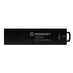 Kingston Technology IronKey 256GB D500S FIPS 140-3 Lvl 3 AES-256