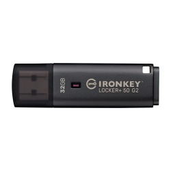 Kingston Technology IronKey 32GB Locker Plus 50 G2, FIPS 197, AES-256