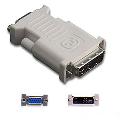 Belkin F2E4162 cable gender changer DVI-I HD D-Sub (HD-15) Grey