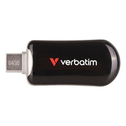 Verbatim Plectra USB-C Flash Drive Black 64GB