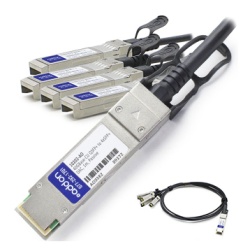 AddOn Networks 1m QSFP+ - 4xSFP+ InfiniBand/fibre optic cable QSFP+ 4xSFP+ Black