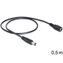 DeLOCK 83290 power cable Black 0.5 m