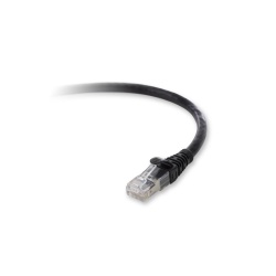 Belkin Cat. 6a Patch Cable, RJ-45 Male, RJ-45 Male, 7ft, Black networking cable 2.1 m