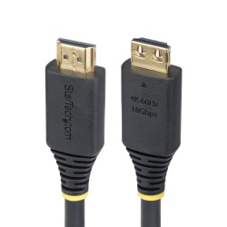 StarTech.com 10ft (3m) High Speed HDMI Cable with Gripping Connectors, 4K 60Hz/1440p 144Hz, HDR10/HDCP 2.2/ARC, 18Gbps, UHD HDMI Cord for TV/Monitor/Display, TPE Jacket