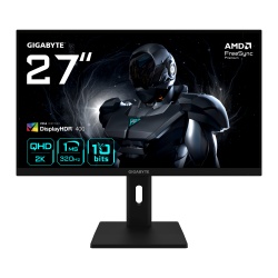 GIGABYTE G27Q3 27” 2K QHD Gaming Monitor - 2560 x 1440, 320Hz, 1ms, 350 cd/m², FreeSync Premium, Display HDR400, HDMI 2.0, Displayport 1.4