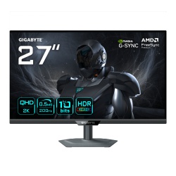 GIGABYTE G27Q20 27” QHD Gaming Monitor - 2560 x 1440, 200Hz, 0.5ms, 350 cd/m², G-Sync Compatible, FreeSync Premium, HDR10, HDMI 2.0, Displayport 1.4