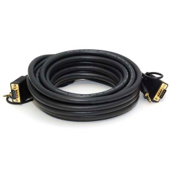 Monoprice VGA-3.5mm/VGA-3.5mm, 7.62 m VGA (D-Sub) + 3.5mm Black