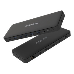 VisionTek 901799 interface hub USB 3.2 Gen 2 (3.1 Gen 2) Type-C 10000 Mbit/s Black