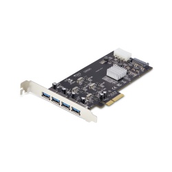 StarTech.com 4-Port USB PCIe Card, USB 3.2 5Gbps, PCI Express Expansion Card with 4x Independent USB Controllers, 4x USB-A Ports, Windows/Linux