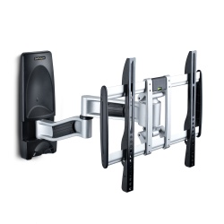 StarTech.com Articulating TV Wall Mount, VESA Wall Mount, Supports 26 to 65 inch/99lb/Flat/Curved TVs, Retractable Low Profile Wall Mount TV Bracket, Adjustable Corner TV Wall Mount - TAA