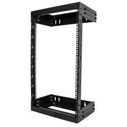 StarTech.com 2-Post 18U Heavy-Duty Wall Mount Network Rack, 19