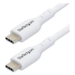 StarTech.com 6.6ft (2m) USB-C Charging Cable, Charge & Sync, 60W (3A) PD, USB 2.0 Laptop Charger Cable - White USB C Charging Cord