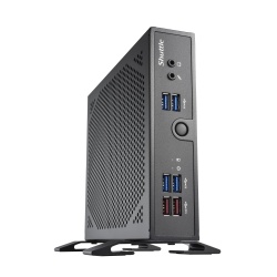Shuttle XPC slim Barebone DS50U5, i5-1335U, 2x LAN (1x 2.5Gbit ,1x 1Gbit), 1xCOM,1xHDMI,1xDP, 1x VGA, fanless, 24/7 permanent operation