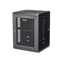 StarTech.com 4-Post 15U Wall Mount Network Cabinet with 1U Shelf, 19