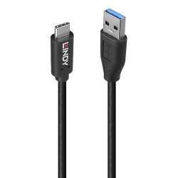 Lindy 36972 USB cable USB 3.2 Gen 2 (3.1 Gen 2) 1.5 m USB A USB C 10 Gbit/s 15 W Black
