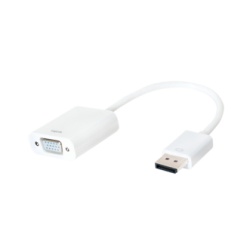 LogiLink CV0059B video cable adapter VGA (D-Sub) DisplayPort White