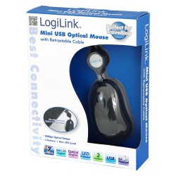 LogiLink ID0016 mouse Ambidextrous USB Type-A Optical 800 DPI