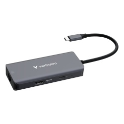 Verbatim USB-C Essentials Multiport Hub 6 ports: RJ45, HDMI, USB-C PD, 3 x USB-A 3.2 Gen 1