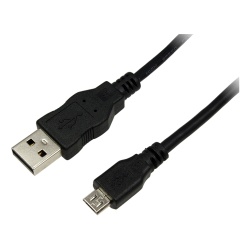 LogiLink CU0059 USB cable USB 2.0 3 m USB A Micro-USB B 0.48 Gbit/s Black