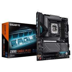 GIGABYTE Z890 EAGLE PLUS Motherboard - Supports Intel Core Ultra (Series 2) CPUs, 14+1+2 phases VRM, up to 9466MHz DDR5 (OC), 1xPCIe 5.0 M.2 + 3xPCIe 4.0 M.2, 2.5GbE LAN, USB4