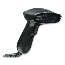 Manhattan Long Range CCD Handheld Barcode Scanner, USB, 500mm Scan Depth, Cable 1.5m, Max Ambient Light 30,000 lux (sunlight), Black, Three Year Warranty