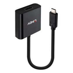 Lindy 43438 video cable adapter 0.15 m USB Type-C HDMI Black