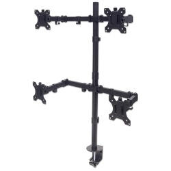 Manhattan Quad Desk Mount for TV & Monitors, For screens 10