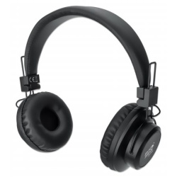 Manhattan Bluetooth On-Ear Headset, Microphone, FM Radio, Integrated Controls, 8 hour usage time, Max Range 10m, MicroSD Card slot, 3.5mm Aux port, Bluetooth v5.0, USB-A charging cable included, Three Year Warranty