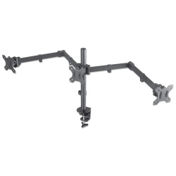 Manhattan Triple Desk Mount for TV & Monitors, For screens: 10