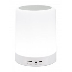 Manhattan Sound Science Bluetooth Speaker, 5 hour Playback time, Range 10m, microSD card reader (32GB), Aux 3.5mm connector, Output 3W, USB-A charging cable included, 1200mAH battery, Bluetooth v5, Built-in hanger, White, 3 Year Warranty