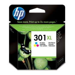 HP 301XL High Yield Tri-Color Original Ink Cartridge (Cyan, Magenta, Yellow)