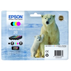 Epson 26 Multi-pack Ink Cartridge (Black, Yellow, Cyan, Magenta)
