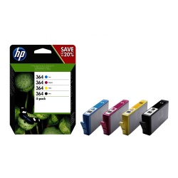 HP 364 Multi-pack Ink Cartridge (Black, Yellow, Cyan, Magenta)