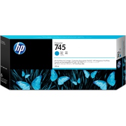 HP 745 DesignJet Ink Cartridge 300ml Cyan